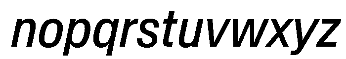 Baikal CondensedItalic Dbabb582 Font LOWERCASE