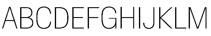 Baikal CondensedThin 55b86149 Font UPPERCASE