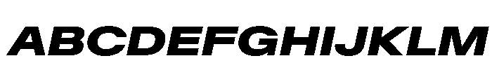 Baikal ExpExtBdIta Bac3fa9a Font UPPERCASE