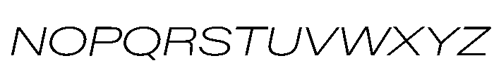 Baikal ExpExtLtIta A82f21db Font UPPERCASE