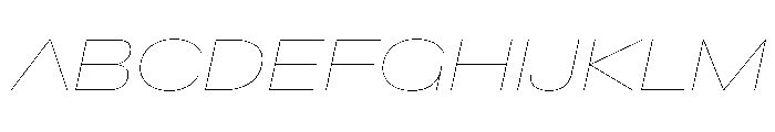 Baikal ExpHairlineIta 358f17e2 Font UPPERCASE