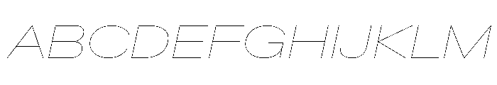 Baikal ExpHairlineIta 735b2c15 Font UPPERCASE