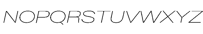 Baikal ExpThinIta 0c67f223 Font UPPERCASE