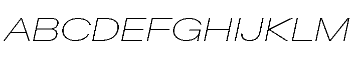 Baikal ExpThinIta 38e02d21 Font UPPERCASE