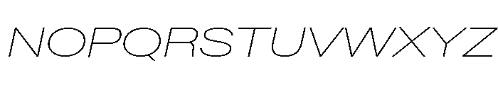Baikal ExpThinIta 38e02d21 Font UPPERCASE