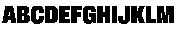 Baikal ExtraCondBlack D9179657 Font UPPERCASE