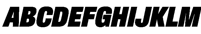 Baikal ExtraCondBlackIta 6f128052 Font UPPERCASE
