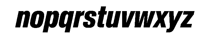 Baikal ExtraCondBoldIta E40306f1 Font LOWERCASE