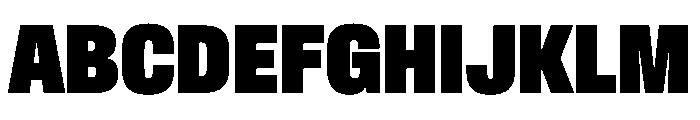 Baikal ExtraCondExtBlk 48777445 Font UPPERCASE