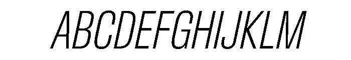 Baikal ExtraCondExtLtIta 27003edf Font UPPERCASE