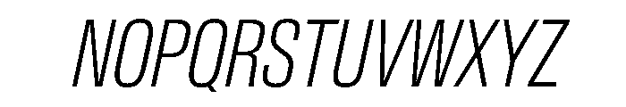 Baikal ExtraCondExtLtIta 27003edf Font UPPERCASE