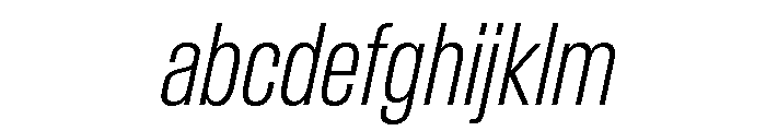 Baikal ExtraCondExtLtIta 27003edf FONT