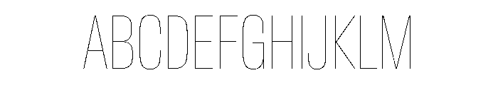 Baikal ExtraCondHairline 0c61a0e0 Font UPPERCASE