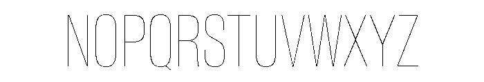 Baikal ExtraCondHairline 0c61a0e0 Font UPPERCASE