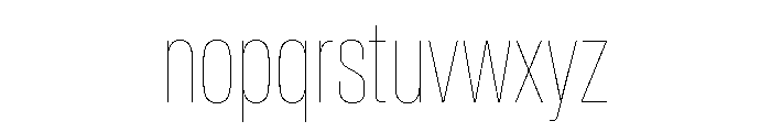 Baikal ExtraCondHairline 0c61a0e0 Font LOWERCASE