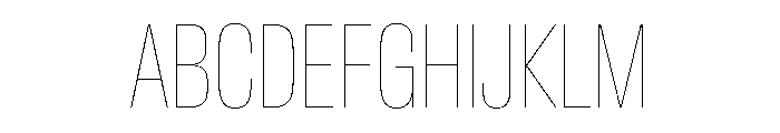 Baikal ExtraCondHairline Ff37bcae Font UPPERCASE