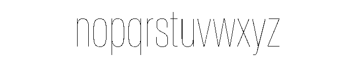 Baikal ExtraCondHairline Ff37bcae Font LOWERCASE