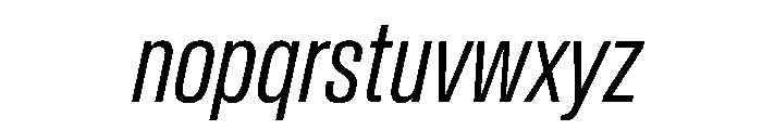 Baikal ExtraCondLightIta 2421daae Font LOWERCASE