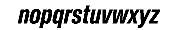 Baikal ExtraCondSemBdIta E961964b Font LOWERCASE