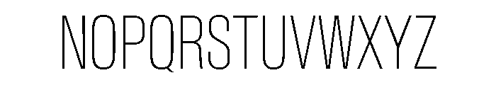 Baikal ExtraCondThin 717aa54a Font UPPERCASE