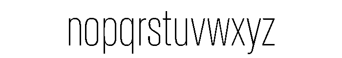 Baikal ExtraCondThin 717aa54a Font LOWERCASE
