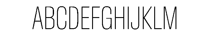 Baikal ExtraCondThin Dc9a2a14 Font UPPERCASE