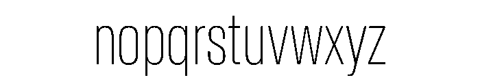 Baikal ExtraCondThin Dc9a2a14 Font LOWERCASE