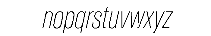 Baikal ExtraCondThinIta Dc7af62d Font LOWERCASE