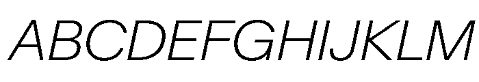 Baikal ExtraLightItalic 659d7187 Font UPPERCASE