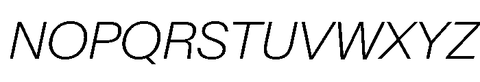 Baikal ExtraLightItalic 659d7187 Font UPPERCASE