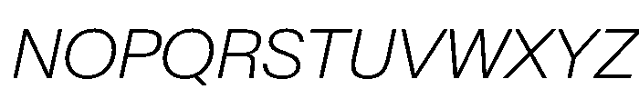 Baikal ExtraLightItalic 7634322c Font UPPERCASE
