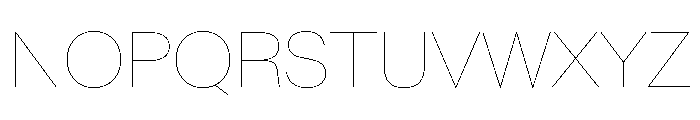 Baikal Hairline 8a904b7e Font UPPERCASE