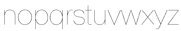 Baikal Hairline 8a904b7e Font LOWERCASE