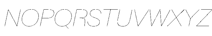 Baikal HairlineItalic Edb75884 Font UPPERCASE