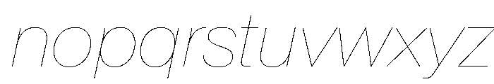 Baikal HairlineItalic Edb75884 Font LOWERCASE