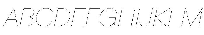 Baikal HairlineItalic F66adc4c Font UPPERCASE