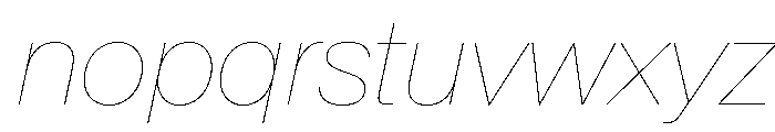 Baikal HairlineItalic F66adc4c Font LOWERCASE