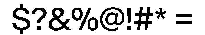 Baikal Regular Font OTHER CHARS