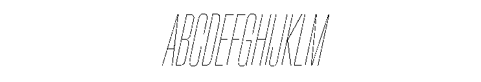 Baikal UCnHairlineIt 74552946 Font UPPERCASE