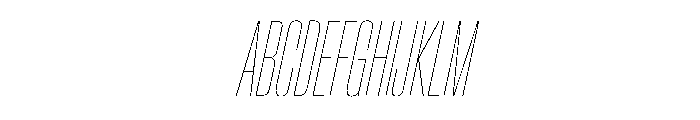 Baikal UCnHairlineIt 81c213b9 Font UPPERCASE