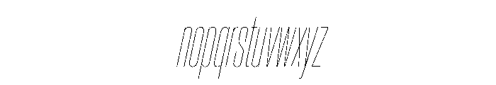Baikal UCnHairlineIt 81c213b9 Font LOWERCASE