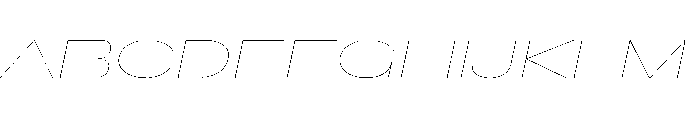Baikal UltExpHairlineIta 993912cc Font UPPERCASE