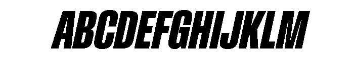 Baikal UltraCondBoldIta 896fc0c9 Font UPPERCASE
