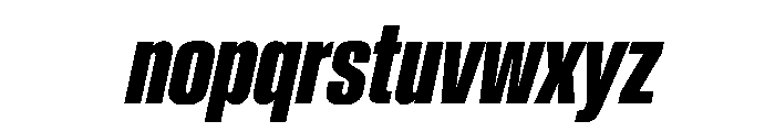Baikal UltraCondBoldIta Ea2385ce Font LOWERCASE