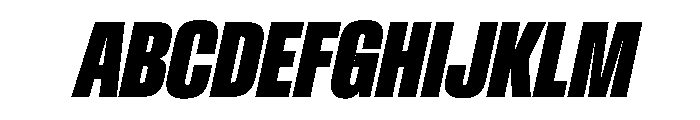 Baikal UltraCondExtBdIta 4e42c297 Font UPPERCASE