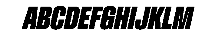 Baikal UltraCondExtBdIta 5af8b60c Font UPPERCASE