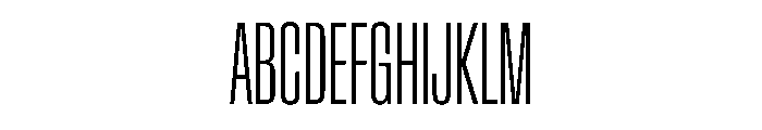 Baikal UltraCondExtLt 0032d75d Font UPPERCASE