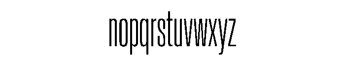 Baikal UltraCondExtLt 0032d75d Font LOWERCASE