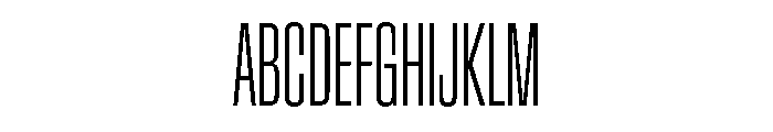 Baikal UltraCondExtLt A03fcd3d Font UPPERCASE
