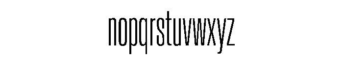 Baikal UltraCondExtLt A03fcd3d Font LOWERCASE